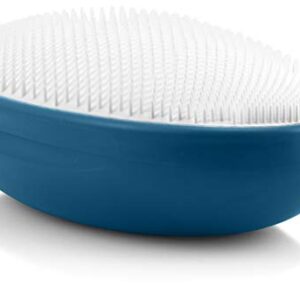 WIZKER Ingrown Hair Brush: 2-in-1 Exfoliating Face and Body Scrubber | Soft + Firm Exfoliator | Prevents Razor Bumps, Shaving Irritation, Dark Spots | Waterproof, No Disassembly Required